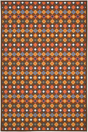 Safavieh Lex Power Loomed  Rug Brown / Multi MTP529-2591-4