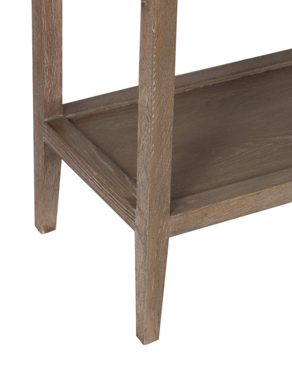 Porter Designs Lowell Solid White Oak Console Table With Extra Storage - Timeless Elegance & Versatility Brown Wood 05-108-10-1920