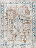 Montreal MTR-2302 9'2" x 12'9" Machine Woven Rug MTR2302-92131  Taupe, Gray, Dusty Sage, Cream, Teal Surya