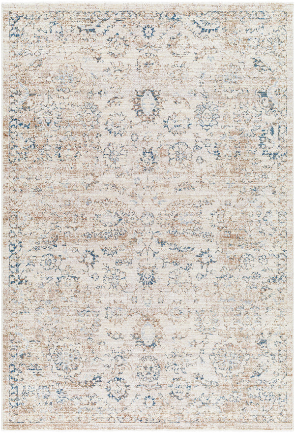 Montreal MTR-2304 9'2" x 12'9" Machine Woven Rug MTR2304-92131  Taupe, Cream, Gray, Teal, Dusty Sage Surya