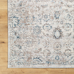 Montreal MTR-2304 9'2" x 12'9" Machine Woven Rug MTR2304-92131  Taupe, Cream, Gray, Teal, Dusty Sage Surya