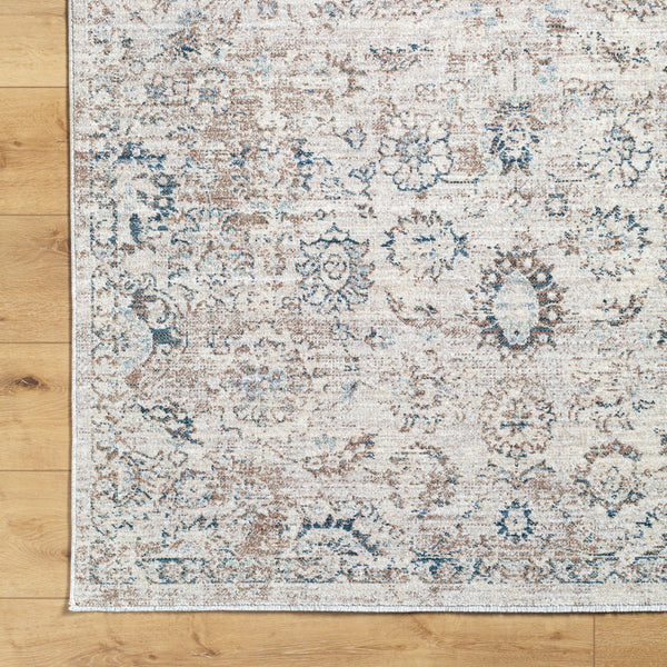 Montreal MTR-2304 9'2" x 12'9" Machine Woven Rug MTR2304-92131  Taupe, Cream, Gray, Teal, Dusty Sage Surya