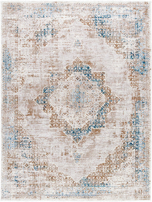 Montreal MTR-2305 7'10" x 10'2" Machine Woven Rug MTR2305-710106  Taupe, Gray, Teal, Dusty Sage, Cream Surya