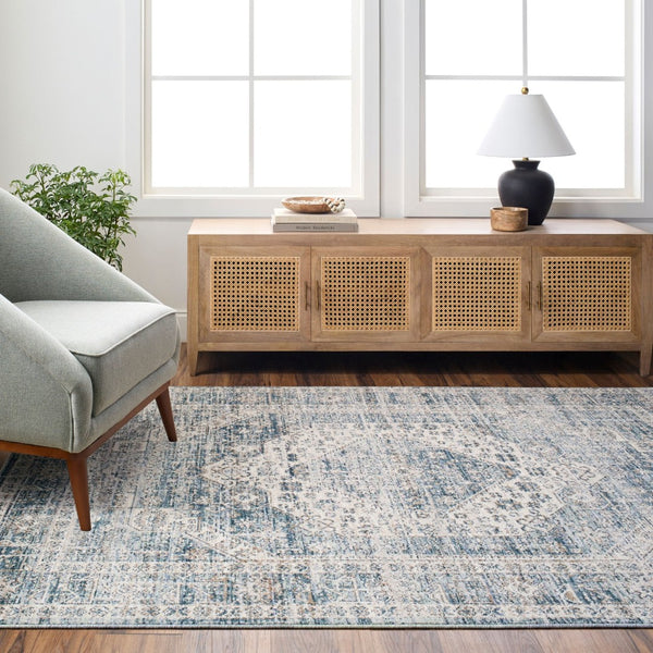 Livabliss Montreal Traditional Medallion Area Rug Polyester Woven Pile for Living or Dining Room MTR2307-92131