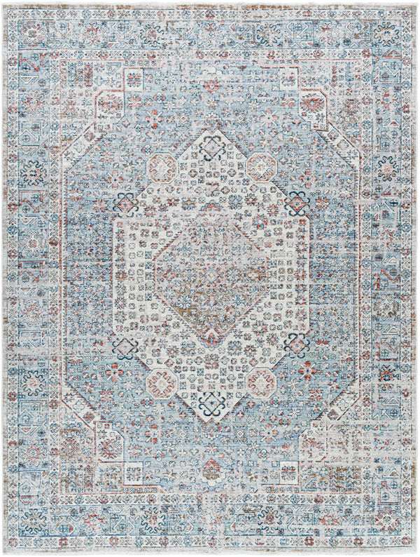 Montreal MTR-2308 9'2" x 12'9" Machine Woven Rug MTR2308-92131  Taupe, Gray, Dusty Sage, Plum, Cream, Teal Surya