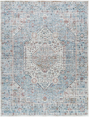 Livabliss Montreal Traditional Medallion Runner Rug Polyester Woven Hallway Entryway Accent Taupe, Gray 9'2" x 12'9" MTR2308-92131