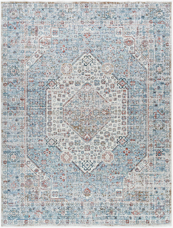 Livabliss Montreal Traditional Medallion Runner Rug Polyester Woven Hallway Entryway Accent Taupe, Gray 9'2" x 12'9" MTR2308-92131