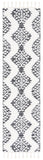 Safavieh Moroccan Tassel Shag 652 MTS652 Power Loomed Shag & Flokati Rug Dark Grey / Ivory MTS652H-26