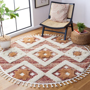 Safavieh Moroccan Tassel Shag 664 Power Loomed Shag & Flokati Rug MTS664P-5SQ