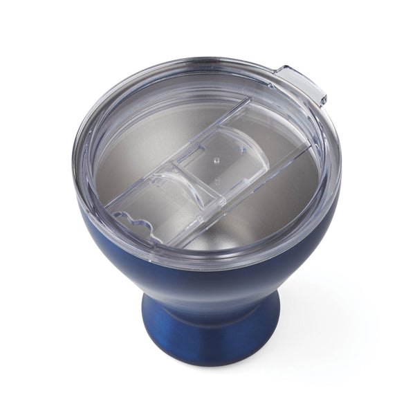 Lenox Cambridge 11 Oz Insulated Brushed Navy All Purpose Cocktail Tumblers, Set of 4 NO COLOR METAL EPCNY2ABLCB2DS