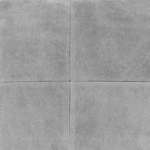 Surya Manitou 20"L X 20"W Rustic Accent Pillow - Crafted Cotton & Leather, Made In Argentina, Easy Care Slate Leather,Cotton Mtu003-2020p