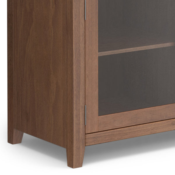 English Elm Cosmopolitan Sideboard Buffet - Handcrafted Medium Saddle Brown With Modern Design & Storage Solutions B136P158548