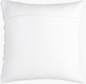 Surya Matthew 18" Modern Cotton-polyester Accent Pillow - Chic Minimalist Home Decor For Stylish Spaces White Polyester,Cotton Mtw001-2222