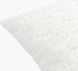 Surya Matthew 18" Modern Cotton-polyester Accent Pillow - Chic Minimalist Home Decor For Stylish Spaces White Polyester,Cotton Mtw001-2222