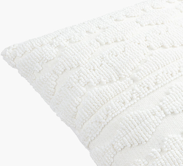 Surya Matthew 18" Modern Cotton-polyester Accent Pillow - Chic Minimalist Home Decor For Stylish Spaces White Polyester,Cotton Mtw001-2222