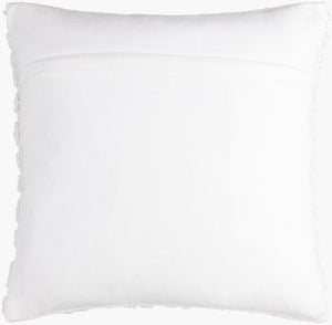 Surya Matthew 18" Modern Cotton-polyester Accent Pillow - Chic Minimalist Home Decor For Stylish Spaces White Polyester,Cotton Mtw002-2020d