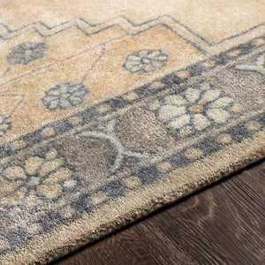 Surya Malatya 2' X 3' Handcrafted Viscose And Wool Rug - Timeless Elegance For Your Home Décor Needs! Tan Wool,Viscose Mty2300-23