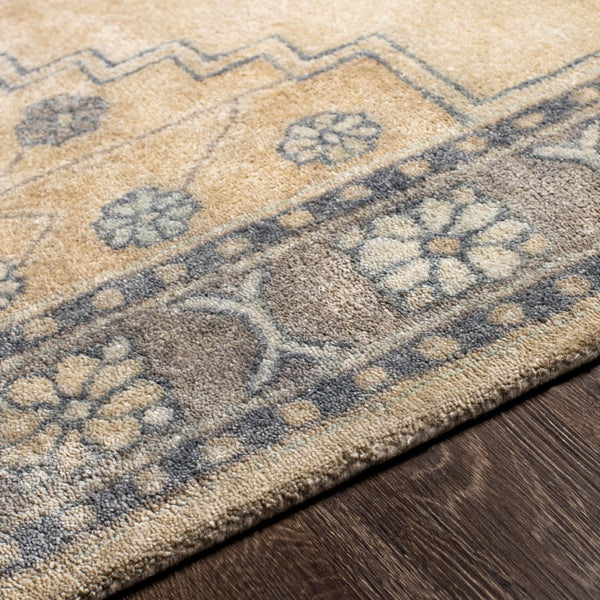 Surya Malatya 2' X 3' Handcrafted Viscose And Wool Rug - Timeless Elegance For Your Home Décor Needs! Tan Wool,Viscose Mty2300-23