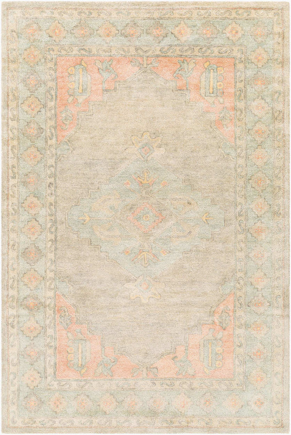 Surya Malatya 2' X 3' Handcrafted Viscose And Wool Rug - Timeless Elegance For Your Home Décor Needs! Dusty Sage Wool,Viscose Mty2301-23