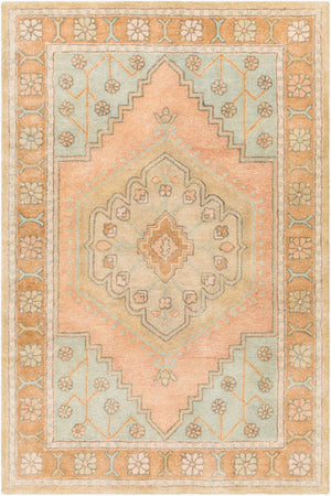 Surya Malatya 2' X 3' Handcrafted Viscose And Wool Rug - Timeless Elegance For Your Home Décor Needs! Sage Wool,Viscose Mty2302-23