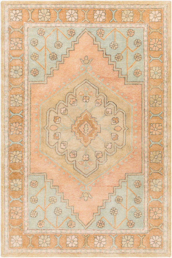 Surya Malatya 2' X 3' Handcrafted Viscose And Wool Rug - Timeless Elegance For Your Home Décor Needs! Sage Wool,Viscose Mty2302-23