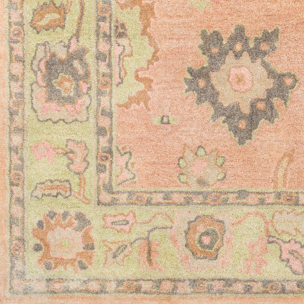 Surya Malatya 2' X 3' Handcrafted Viscose And Wool Rug - Timeless Elegance For Your Home Décor Needs! Dusty Coral Wool,Viscose Mty2304-23