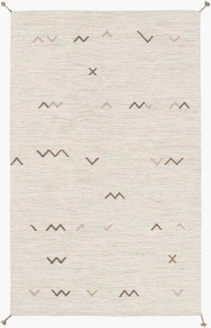 Livabliss Montezuma Handwoven Wool Area Rug with Artisan High-low Texture for Entryway Accent Light Gray, Lig 3'3" x 5'3" MTZ2004-3353