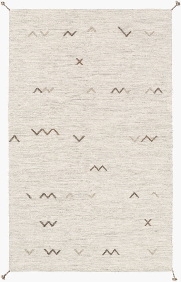 Livabliss Montezuma Handwoven Wool Area Rug with Artisan High-low Texture for Entryway Accent Light Gray, Lig 3'3" x 5'3" MTZ2004-3353