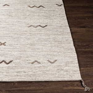 Livabliss Montezuma Handwoven Wool Area Rug with Artisan High-low Texture for Entryway Accent Light Gray, Lig 3'3" x 5'3" MTZ2004-3353