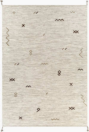 Livabliss Montezuma Hand-woven Wool Area Rug Global Pattern Artisan Texture for Entryways Light Gray, Lig 8' x 11' MTZ2005-811