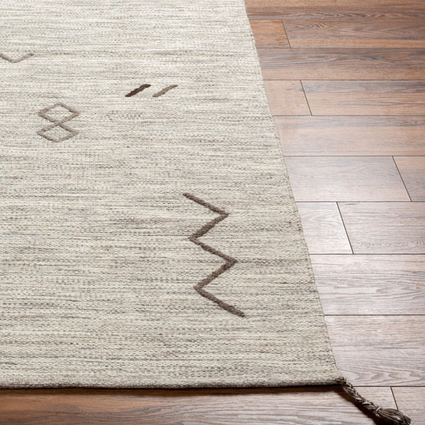 Livabliss Montezuma Hand-woven Wool Area Rug Global Pattern Artisan Texture for Entryways Light Gray, Lig 2'6" x 8' MTZ2005-268