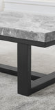 English Elm Steve Silver - Lucca - Marble Sofa Table - Gray