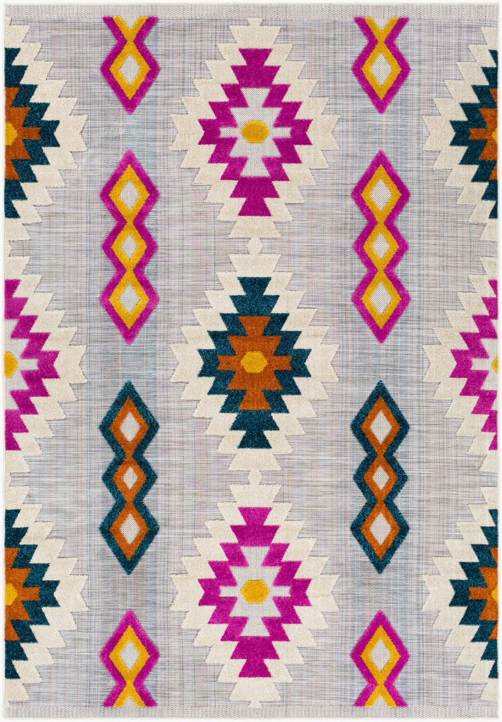 Livabliss Murcia Southwestern Geometric Polypropylene Area Rug for Living Room or Outdoor Patio MUC2302-537