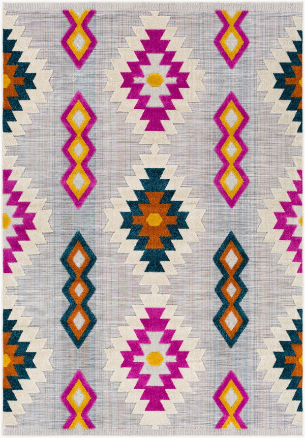 Livabliss Murcia Southwestern Geometric Polypropylene Area Rug for Living Room or Outdoor Patio MUC2302-537