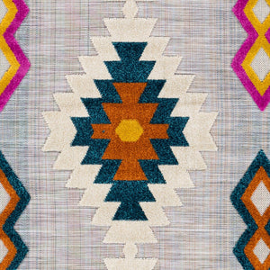 Livabliss Murcia Southwestern Geometric Polypropylene Area Rug for Living Room or Outdoor Patio MUC2302-537
