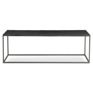 Bernhardt Bernhardt Modern Industrial Thompson Cocktail Table With Graphite Metal Top & Cast-Aluminum Base, Durable Design 525005