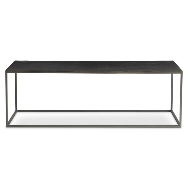 Bernhardt Bernhardt Modern Industrial Thompson Cocktail Table With Graphite Metal Top & Cast-Aluminum Base, Durable Design 525005