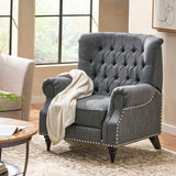 Christopher Knight Home® - Noble House - Sunapee Contemporary Tufted Recliner with Nailhead Trim