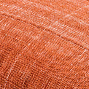 Surya Mudcloth Eco-friendly 18"X18" Outdoor Safe Accent Pillow - Stylish Bohemian Home Decor Piece Terracotta Recycled Pet Yarn,Recycled Pet Yarn Muo003-1818p