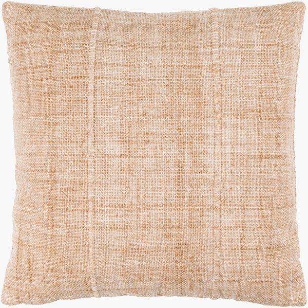 Surya Mudcloth Eco-friendly 18"X18" Outdoor Safe Accent Pillow - Stylish Bohemian Home Decor Piece Beige Recycled Pet Yarn,Recycled Pet Yarn Muo004-2020