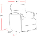 Parker Living Radius - Florence Ivory - Powered By Freemotion Cordless Power Swivel Glider Recliner - Set of 2 Florence Ivory MRAD#812GSP-P25-2-FIV Parker House