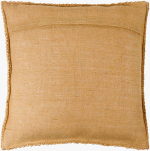 Surya Meerut Accent Pillow - 18"X18" Luxurious Jute Design, Soft Texture, Easy Care For Modern Elegance Beige Jute,Jute Mut001-1818