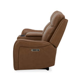 Parker House Haywood - Butternut Power Reclining Sofa And Loveseat Brown 100% Leather ,Leather Match Mhay-32ph-btnt