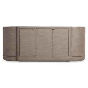 Bernhardt Bernhardt Romer Buffet In Forry Mahogany With Graphite Cast-Aluminum Top, Rustic Modern Storage Elegance 338134