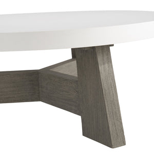 Bernhardt Bernhardt Rochelle Teak Outdoor Cocktail Table With Gr Concrete Top, Weathered Finish, Durable Design K1829