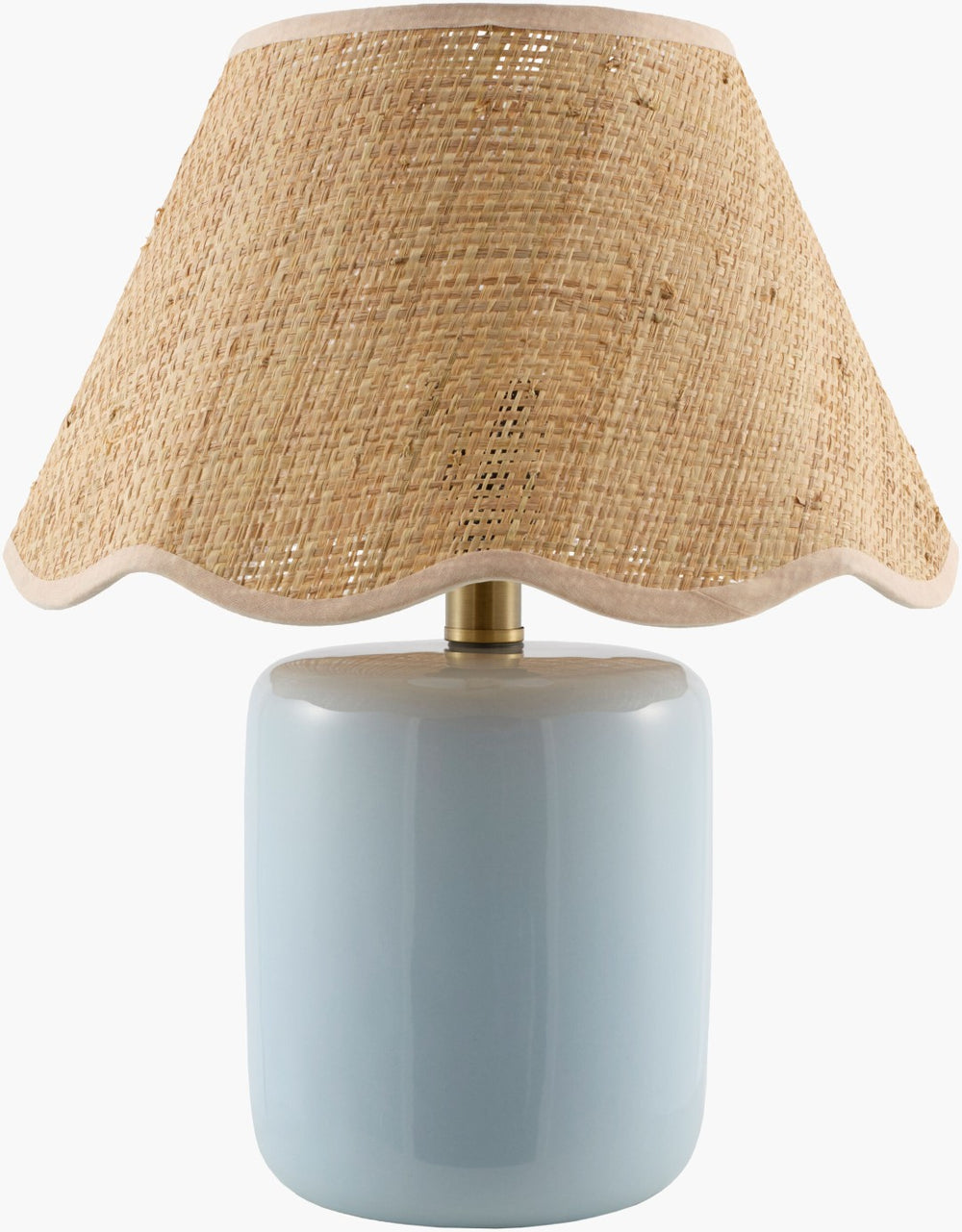 Livabliss Marivela Woven Seagrass Coastal Table Lamp with Soft Polyester Shade for Bedroom MVLA-001