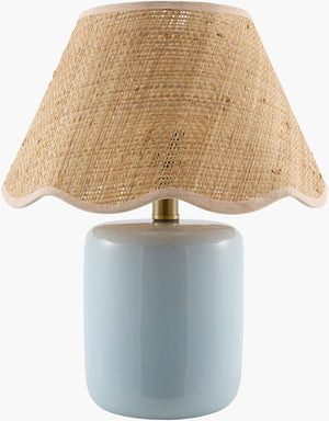 Livabliss Marivela Woven Seagrass Coastal Table Lamp with Soft Polyester Shade for Bedroom MVLA-001