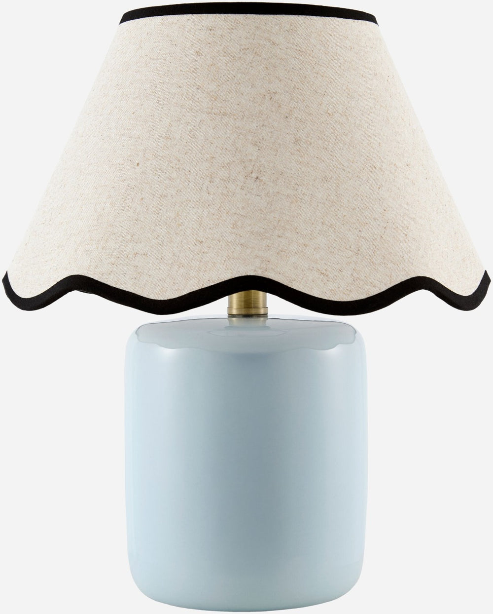 Livabliss Marivela Coastal Accent Lamp with Linen Shade for Nightstand or Living Room MVLA-003