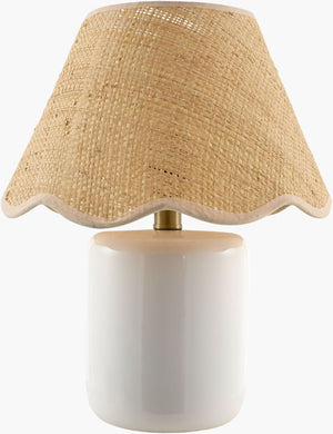 Livabliss Marivela Seagrass Wrapped Coastal Table Lamp with Soft Diffused Glow for Bedside Use MVLA-017