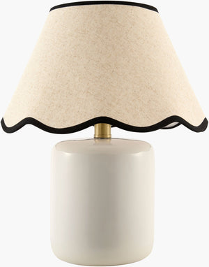 Livabliss Marivela Coastal Accent Table Lamp with Linen Blend Shade for Bedroom or Living Room MVLA-019